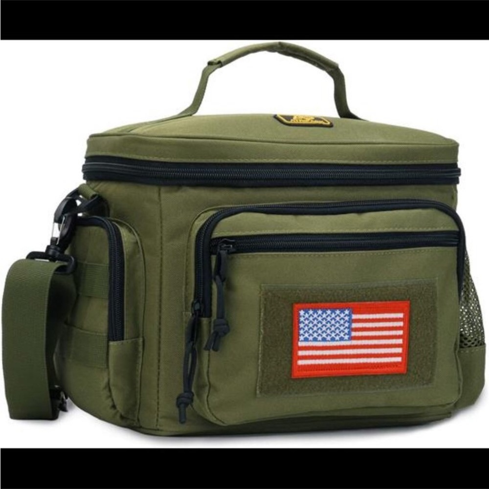 Lunch box tactical Bag Webbing Leakproof Insulated Large Lunch Bag